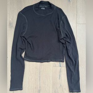 AE Mock Neck Long Sleeve Tee